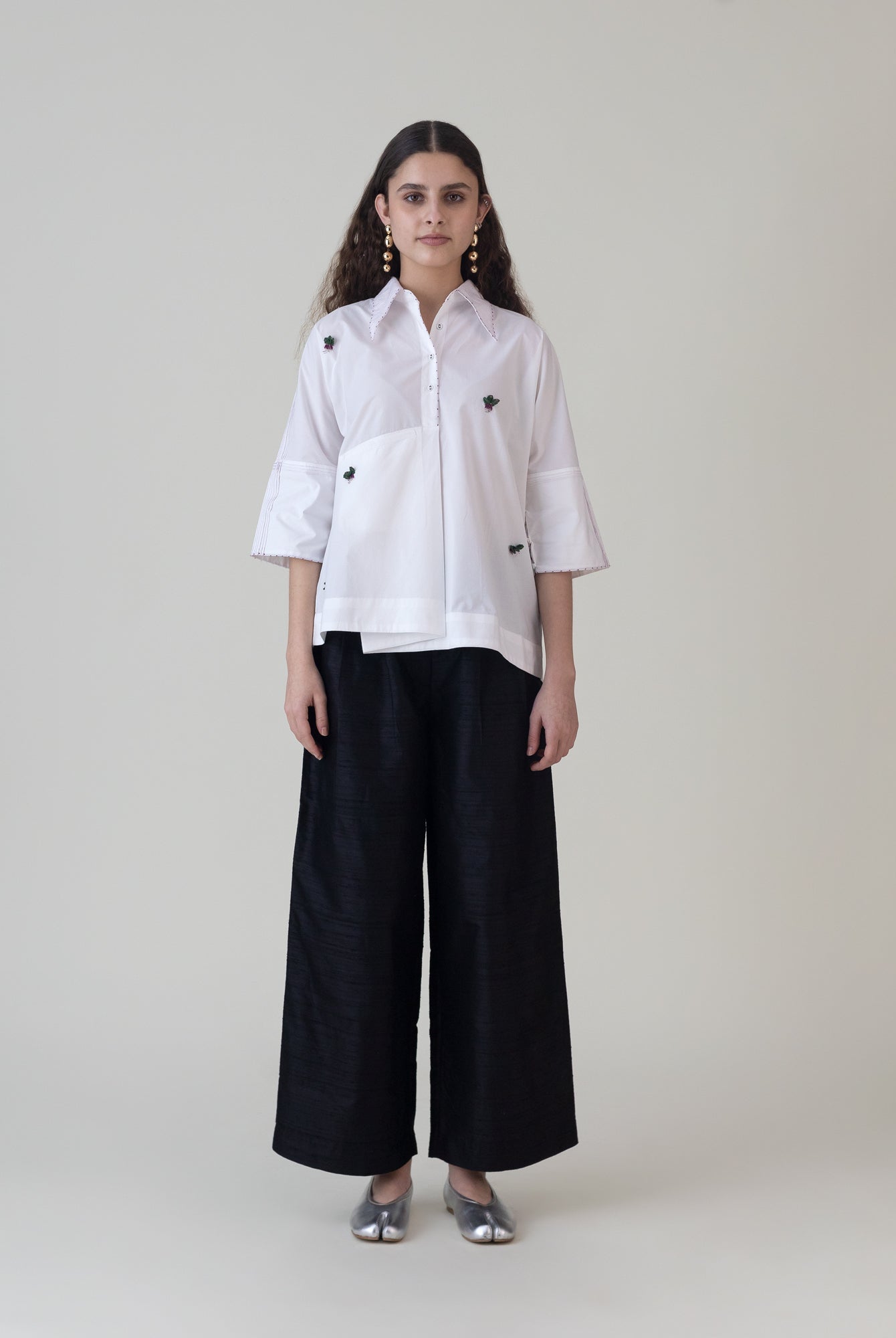 Tenkuu White Top - CiceroniTopsShades of India