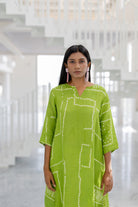 Terra Green Bandhej Silk Kurta Set - CiceroniKurta Set, Everyday WearSilai Studio