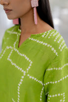 Terra Green Bandhej Silk Kurta Set - CiceroniKurta Set, Everyday WearSilai Studio