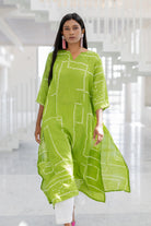 Terra Green Bandhej Silk Kurta Set - CiceroniKurta Set, Everyday WearSilai Studio