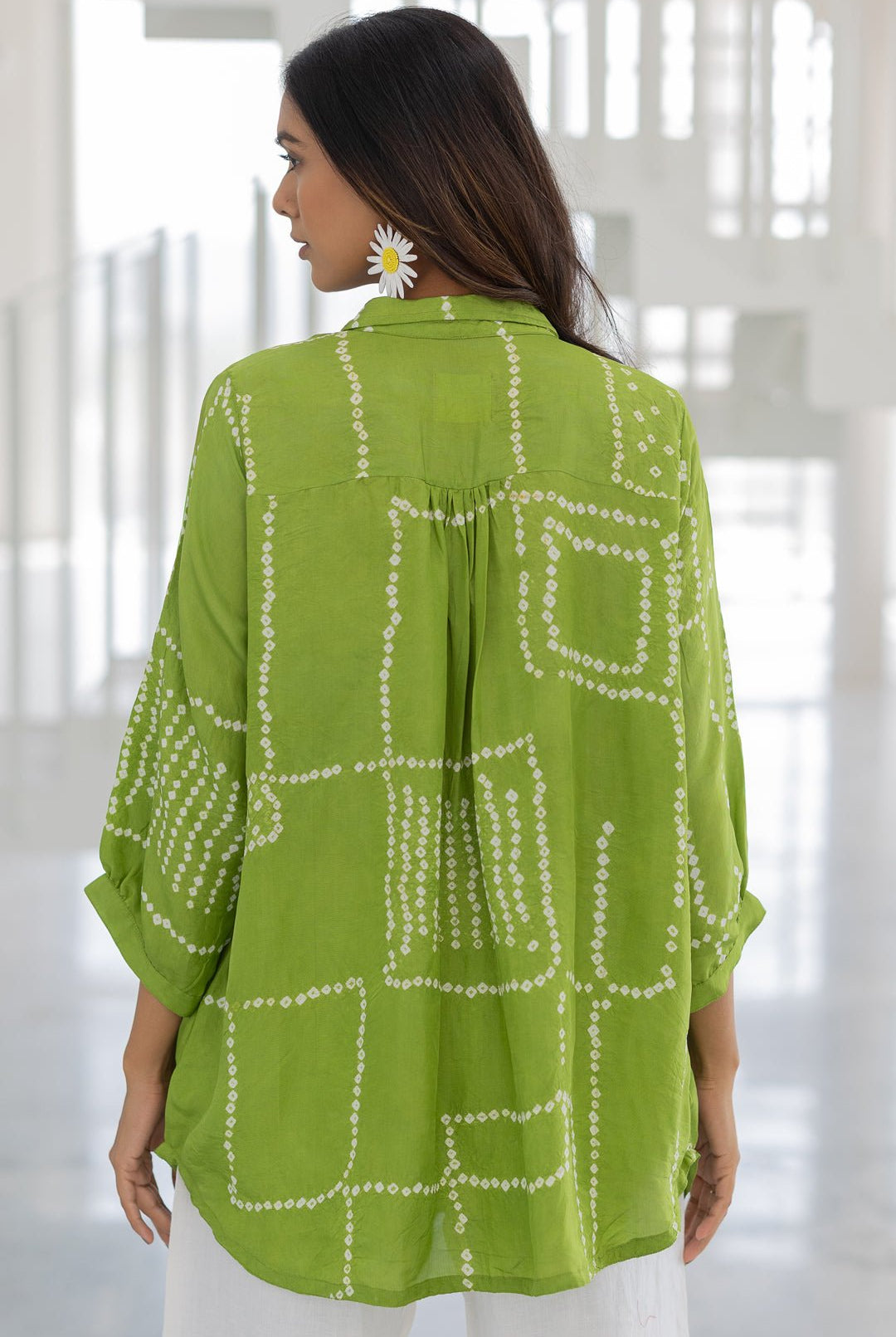 Terra Green Silk Shirt Co - ord Set - CiceroniCo - ord SetSilai Studio