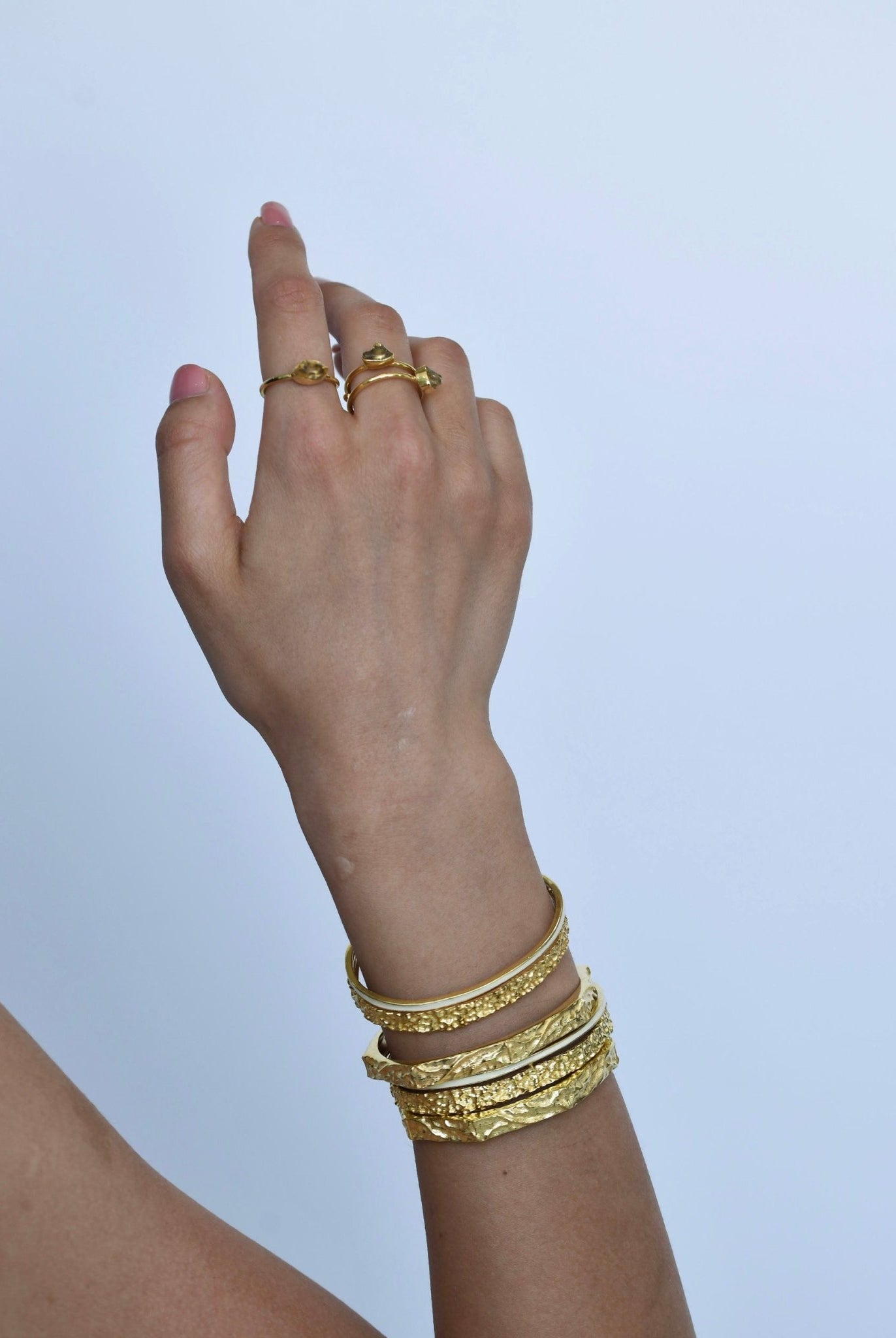 Textured Hexagonal Bracelet - CiceroniBraceletsThe Loom Art