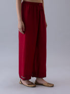 Thangka Red Pyjama - CiceroniWomen PantsShades of India