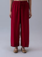 Thangka Red Pyjama - CiceroniWomen PantsShades of India