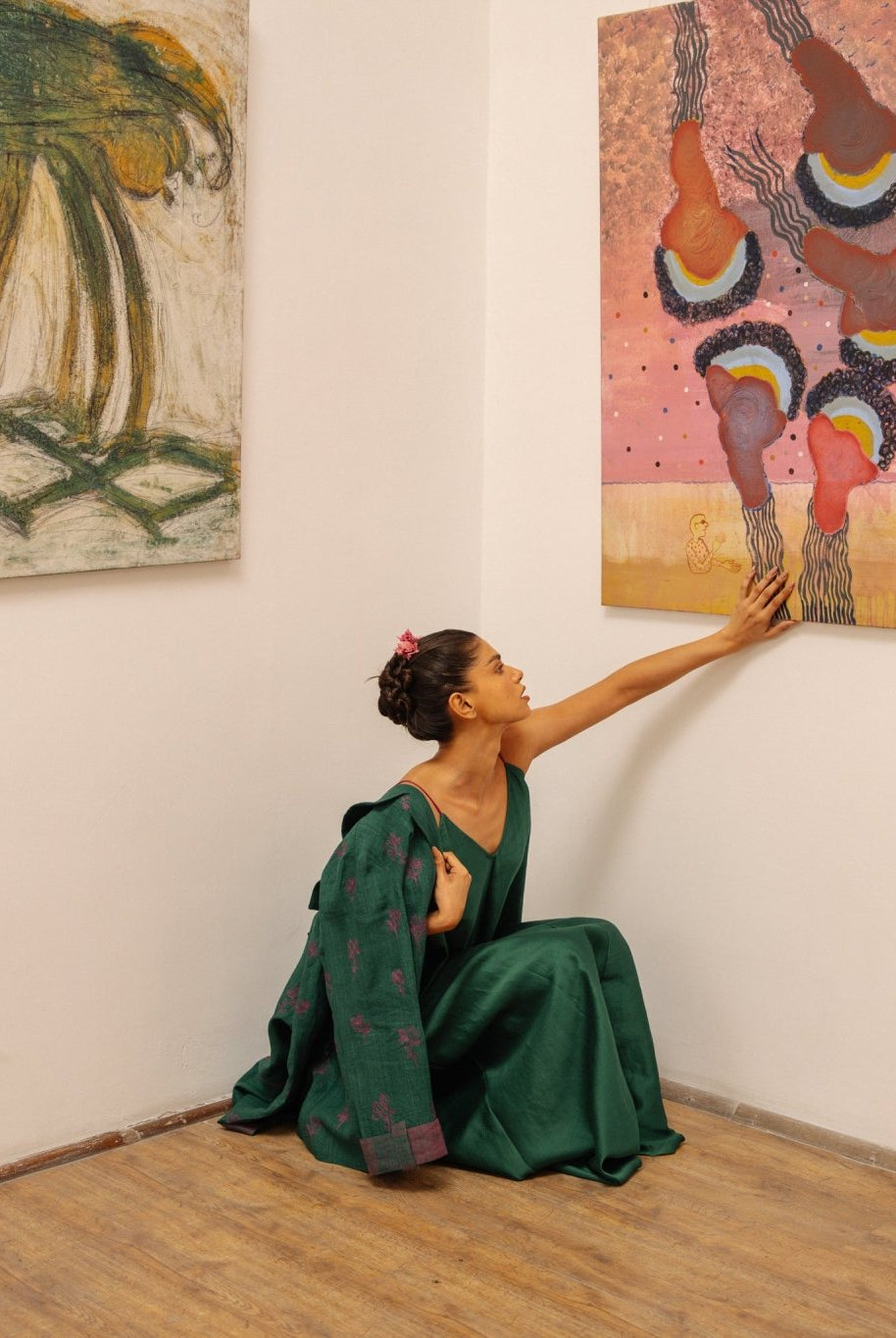 The Audrey Set - Forest Green - CiceroniDressesHiranya