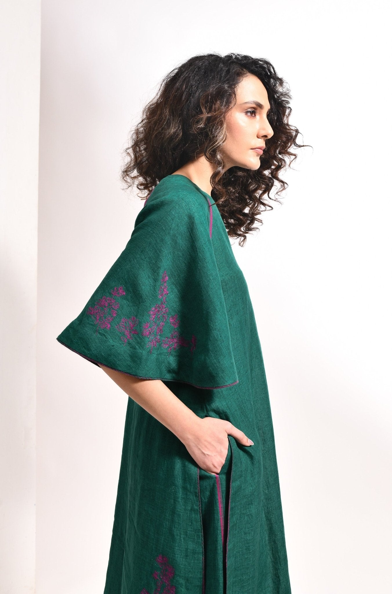 The Bell Set – Forest Green - CiceroniKurta Set, Festive WearHiranya