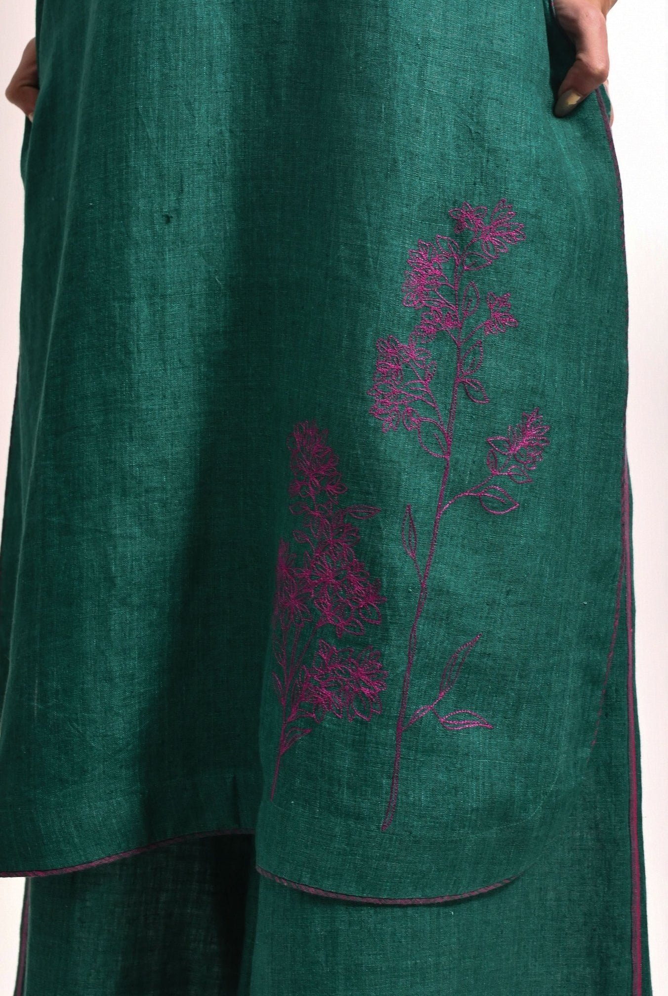 The Bell Set – Forest Green - CiceroniKurta Set, Festive WearHiranya