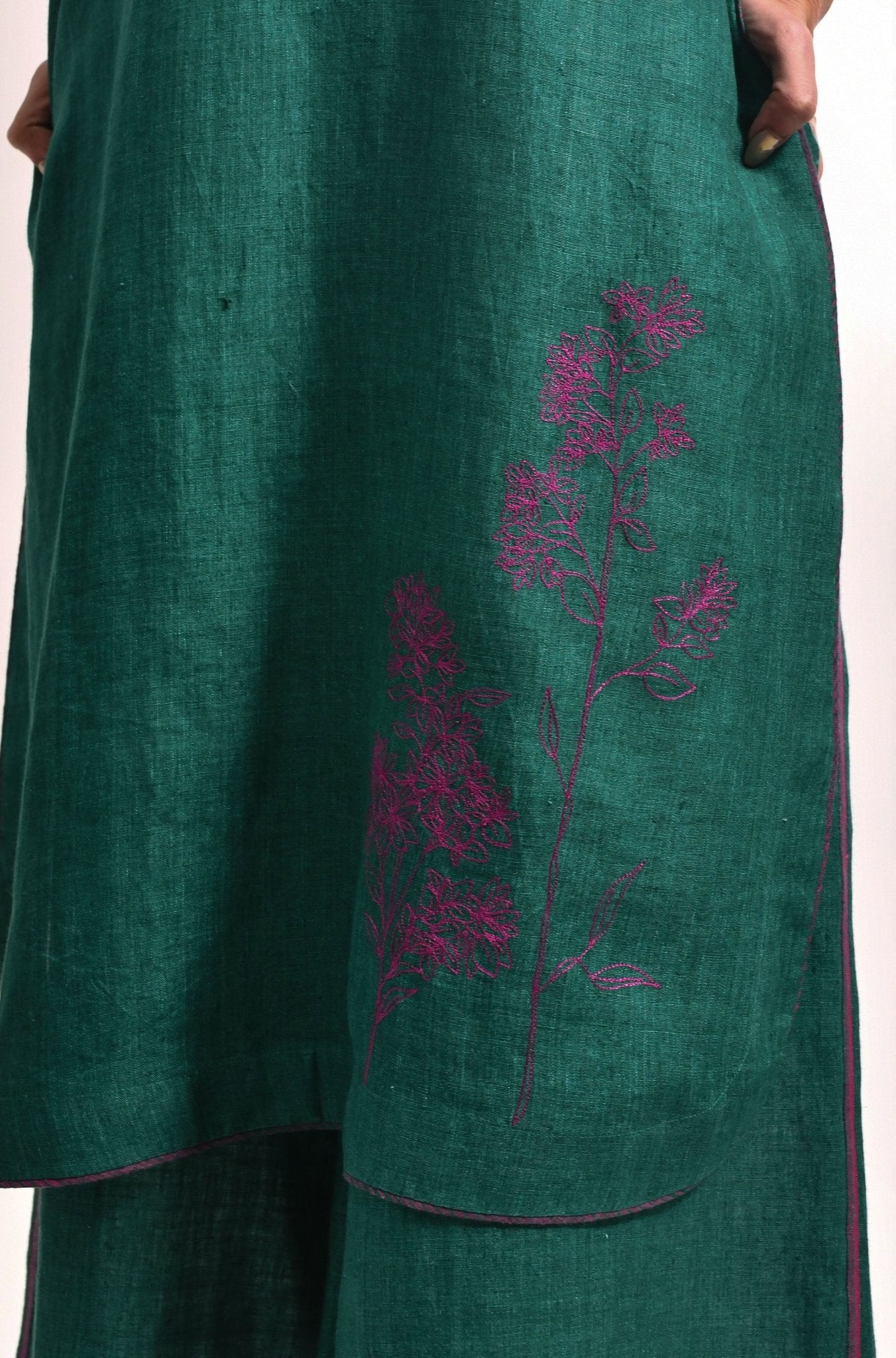 The Bell Set – Forest Green - CiceroniKurta Set, Festive WearHiranya