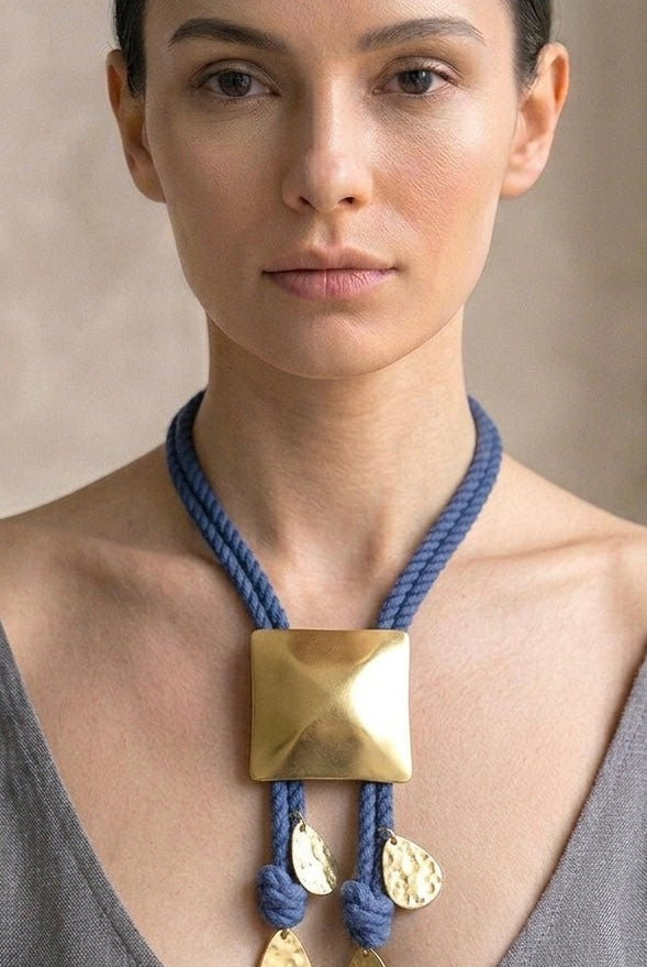 The Pyramid Bolo Necklace - CiceroniNecklaceZaza by Somya