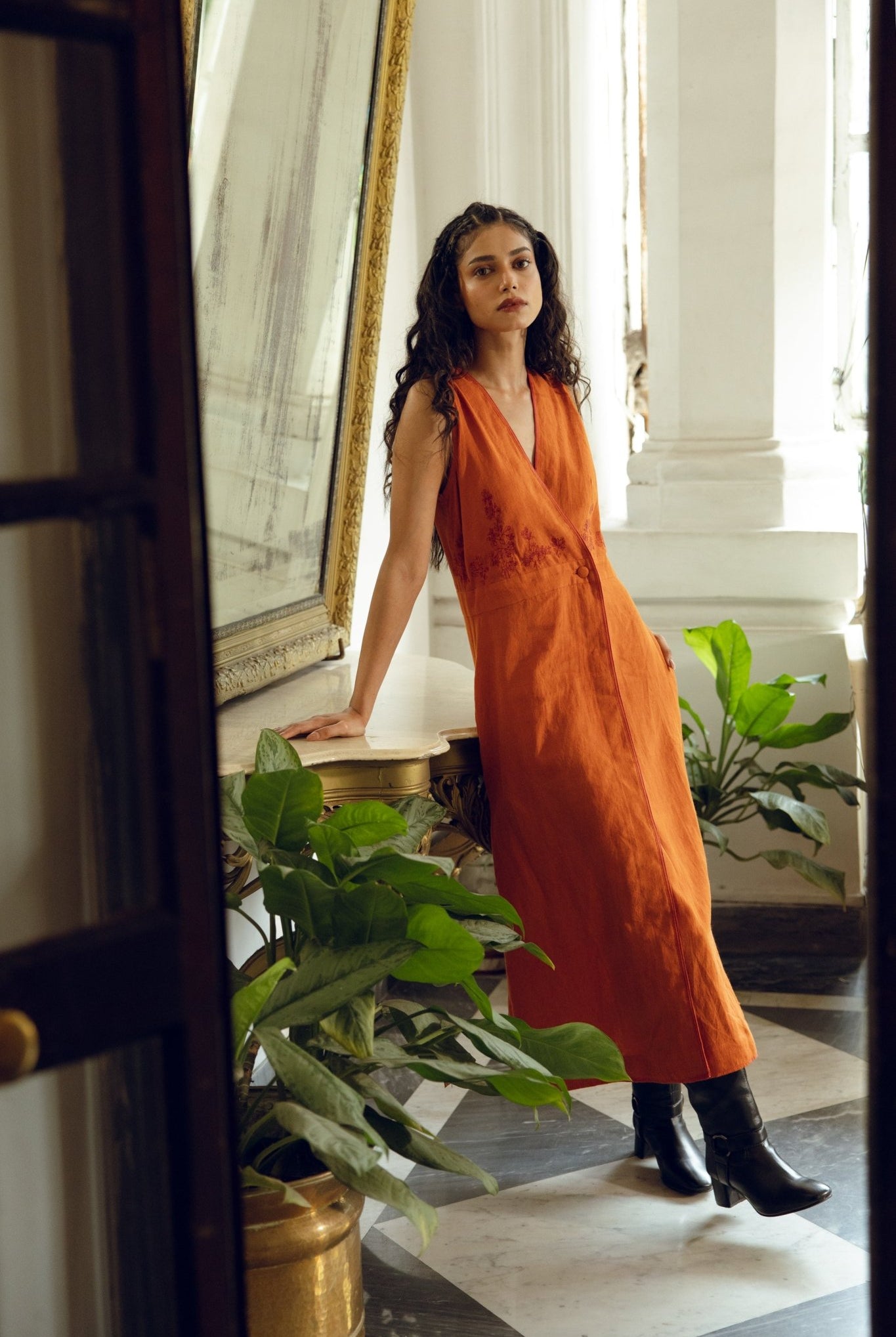 The Ruth Dress - Amber - CiceroniDressesHiranya
