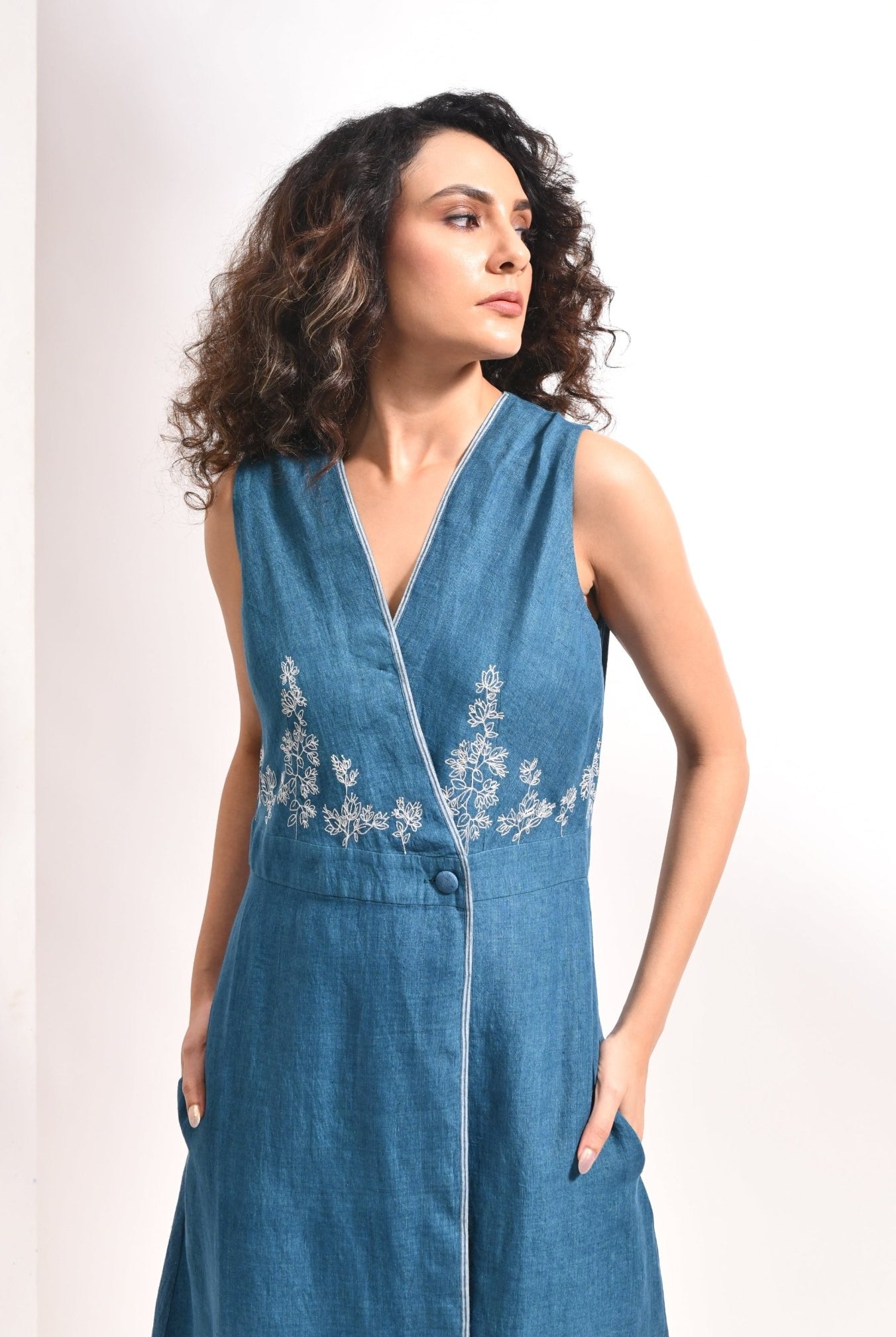 The Ruth Dress - French Blue - CiceroniDressesHiranya