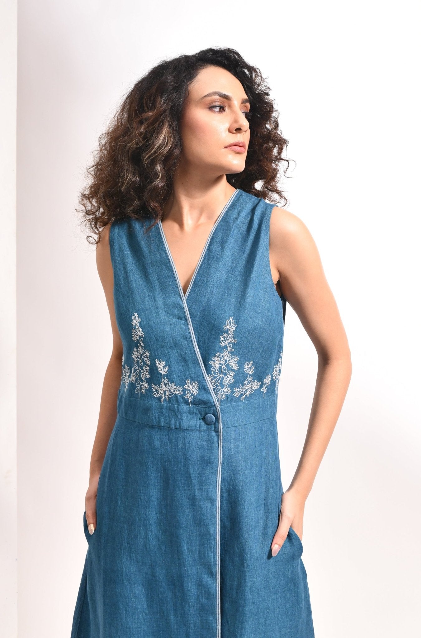 The Ruth Dress - French Blue - CiceroniDressesHiranya