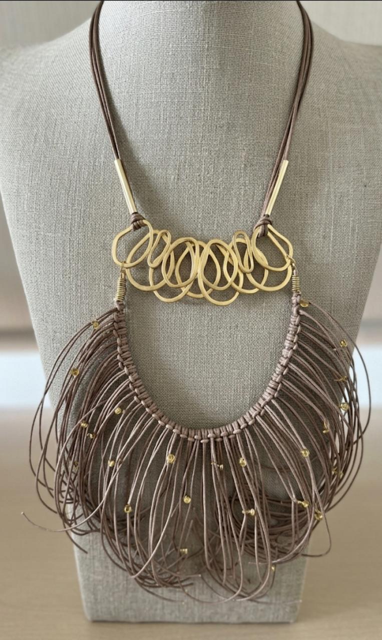 The Scribble Fringe Necklace - CiceroniNecklaceZaza by Somya