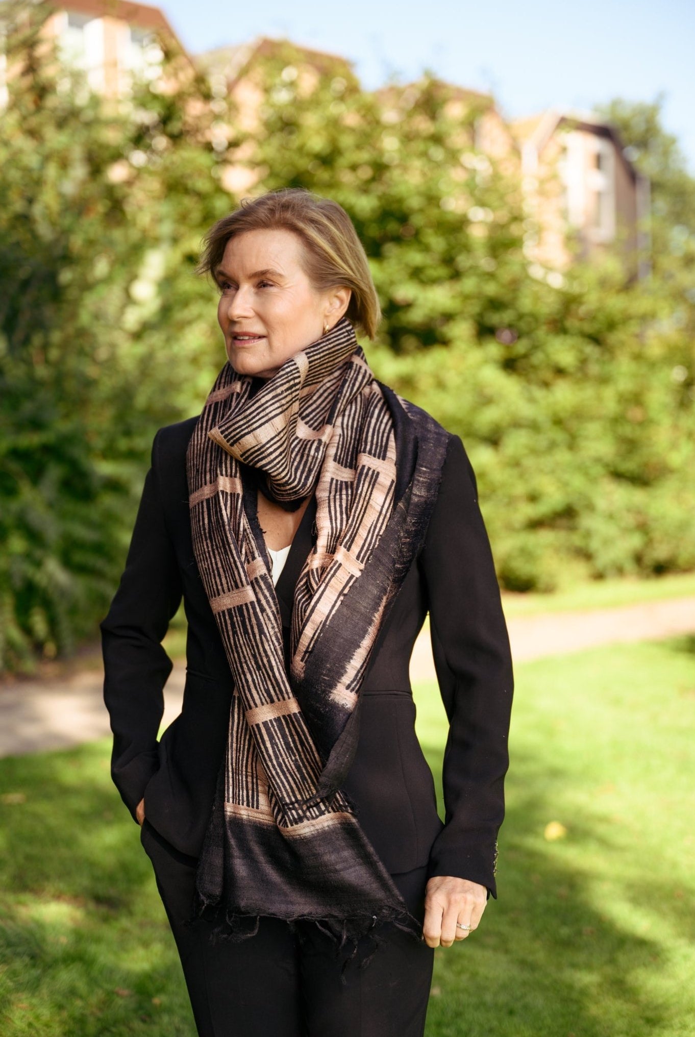 The Shale Peace Silk Scarf - CiceroniScarfAeshaane