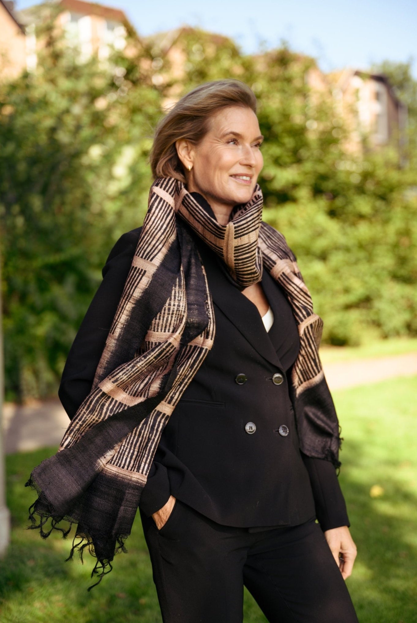 The Shale Peace Silk Scarf - CiceroniScarfAeshaane