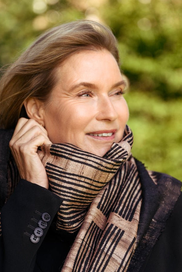 The Shale Peace Silk Scarf - CiceroniScarfAeshaane