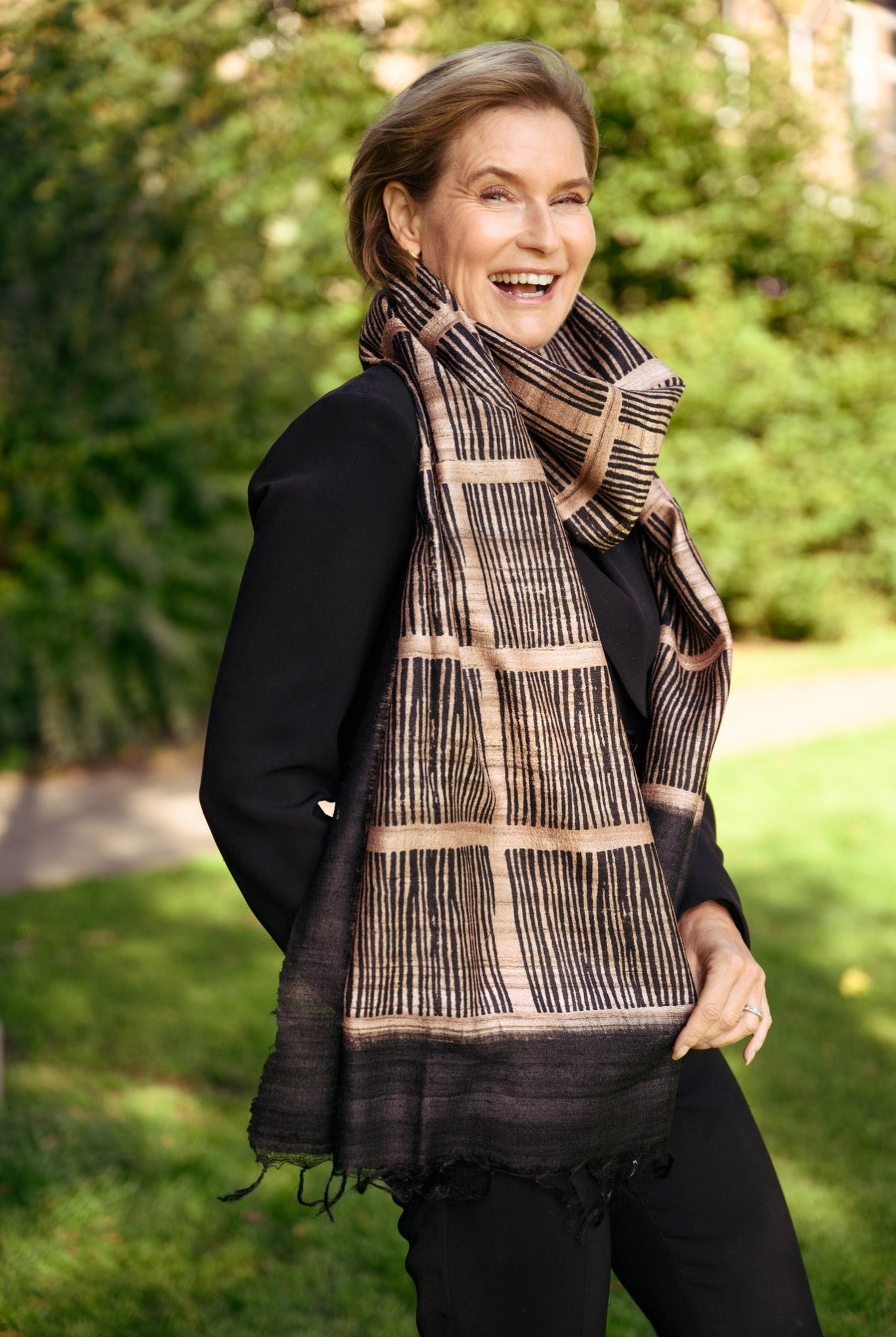 The Shale Peace Silk Scarf - CiceroniScarfAeshaane