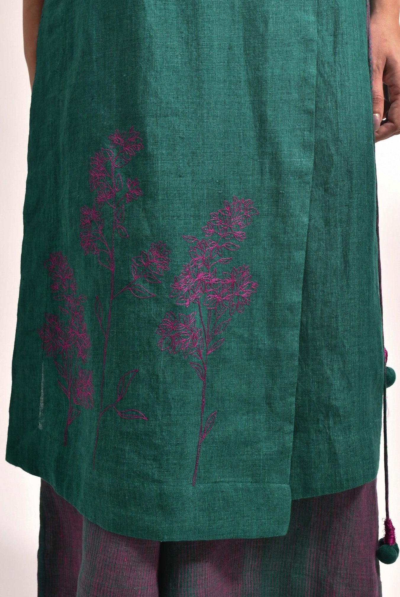 The Simone Set – Forest Green - CiceroniKurta Set, Festive WearHiranya