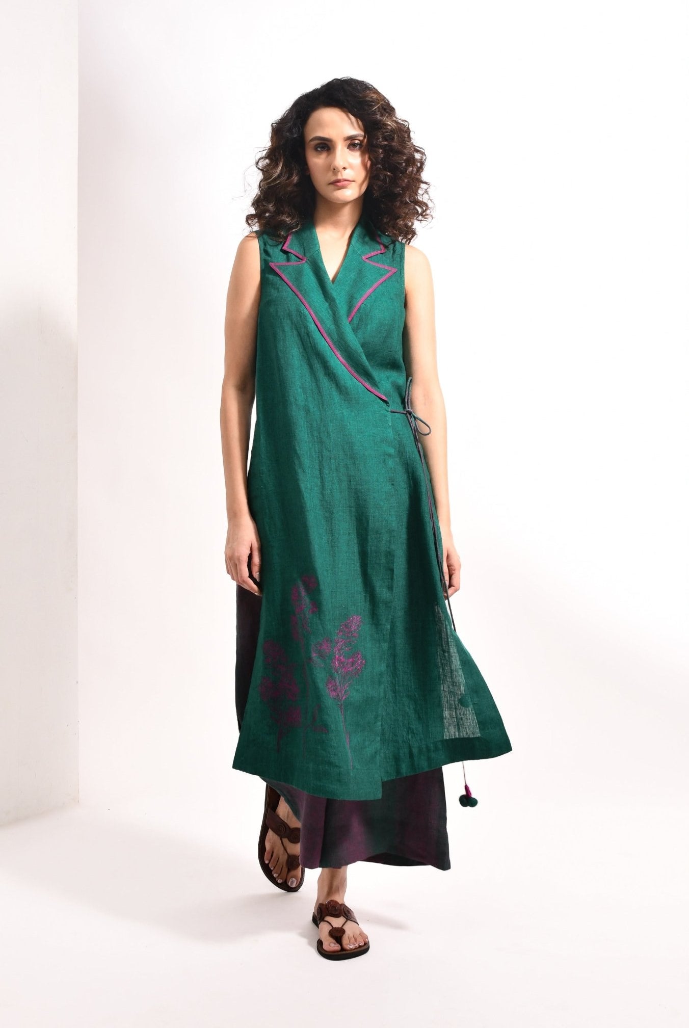 The Simone Set – Forest Green - CiceroniKurta Set, Festive WearHiranya