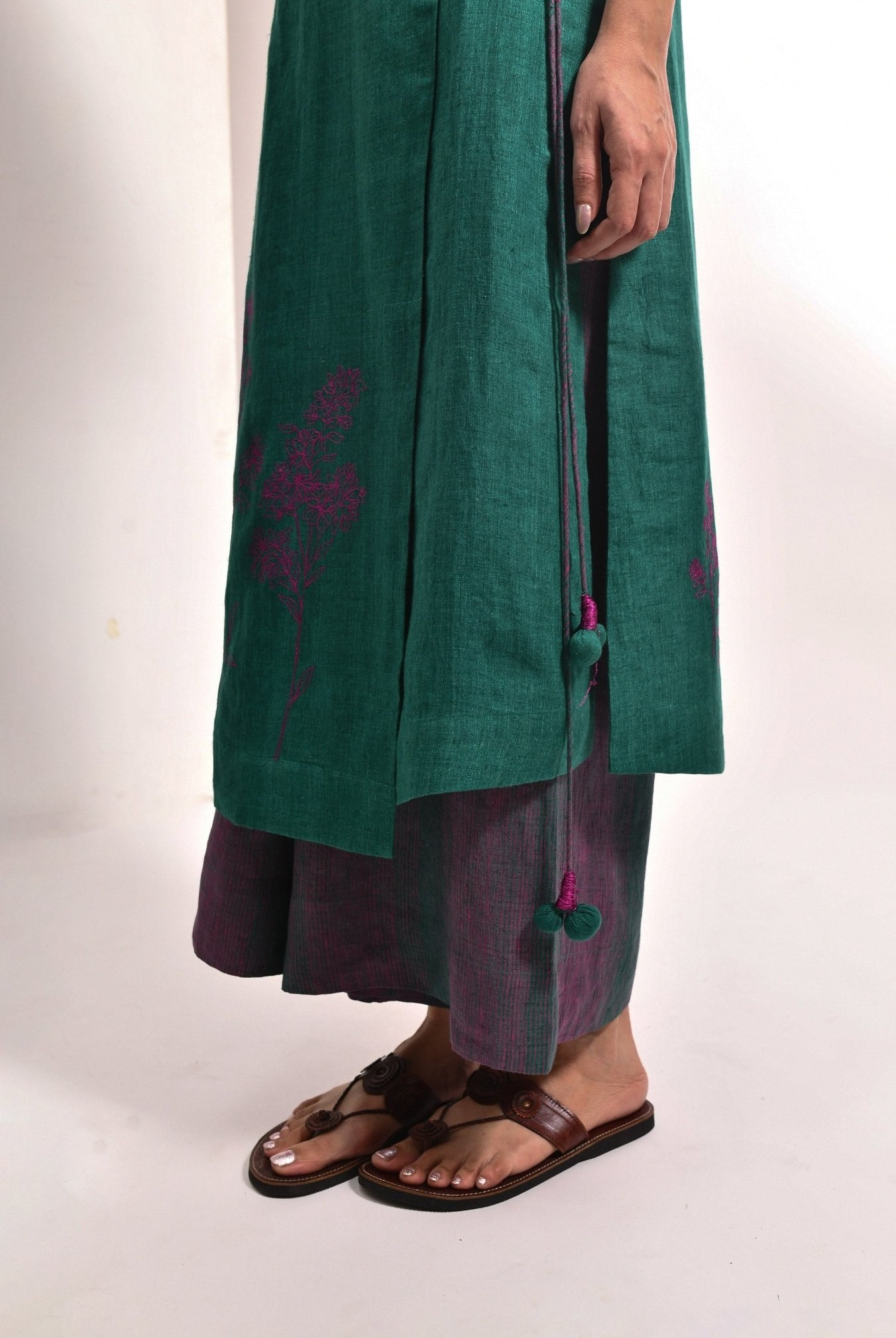 The Simone Set – Forest Green - CiceroniKurta Set, Festive WearHiranya