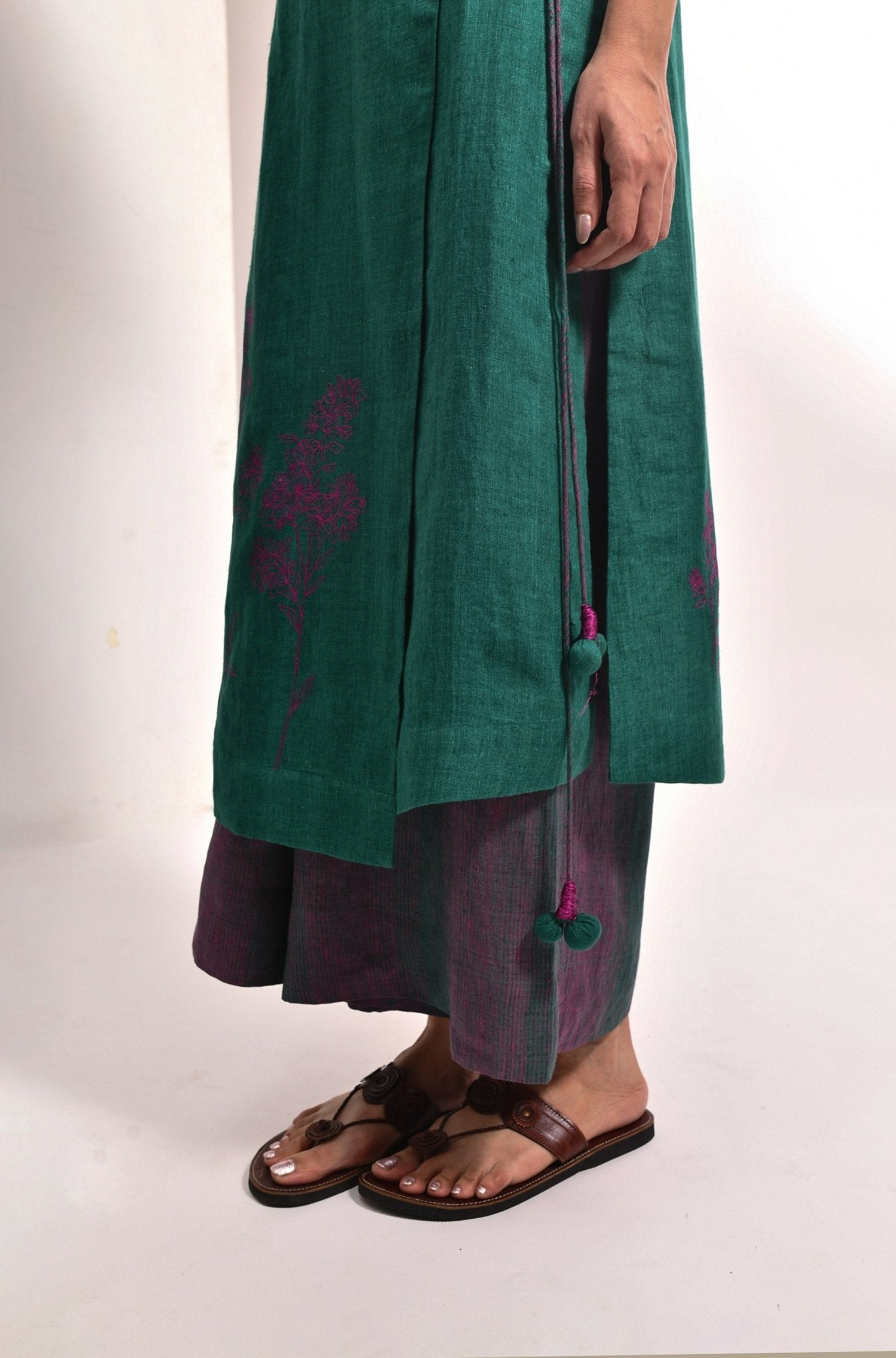 The Simone Set – Forest Green - CiceroniKurta Set, Festive WearHiranya