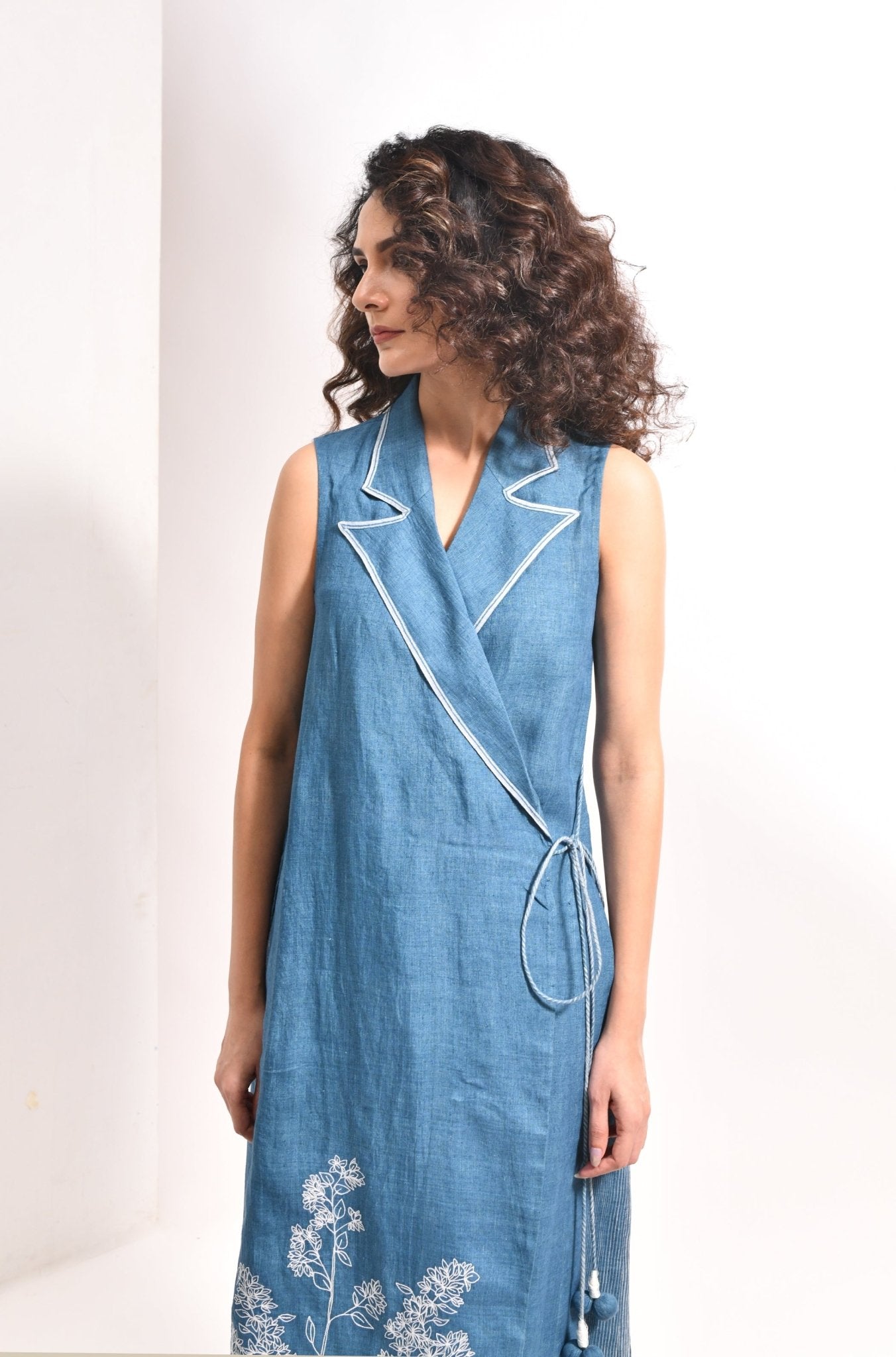 The Simone Set – French Blue - CiceroniKurta Set, Festive WearHiranya