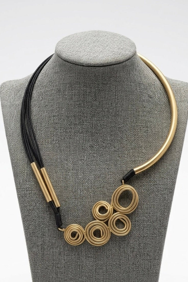 The Spiral Cluster Necklace - CiceroniNecklaceZaza by Somya