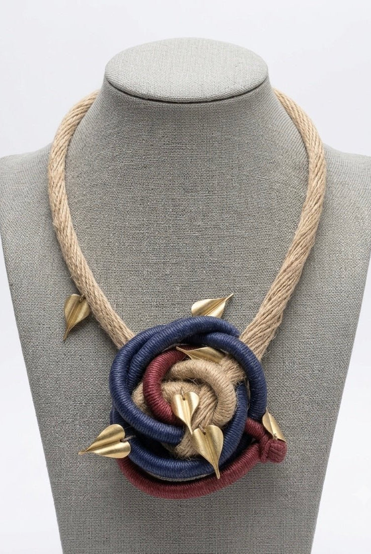 The Threaded Bloom Necklace - CiceroniNecklaceZaza by Somya