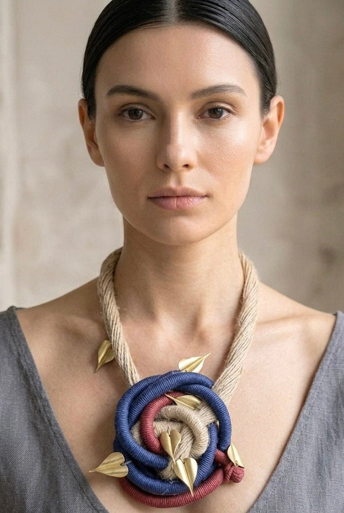 The Threaded Bloom Necklace - CiceroniNecklaceZaza by Somya