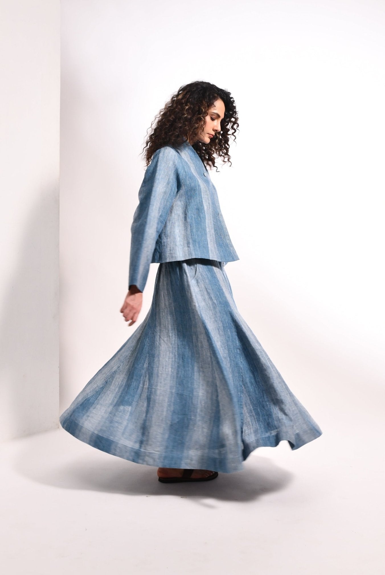 The Viginia Set - French Blue - CiceroniSkirt SetHiranya