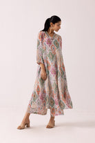 Thea Ikkat Set - Pink - CiceroniKurta SetLabel Shreya Sharma