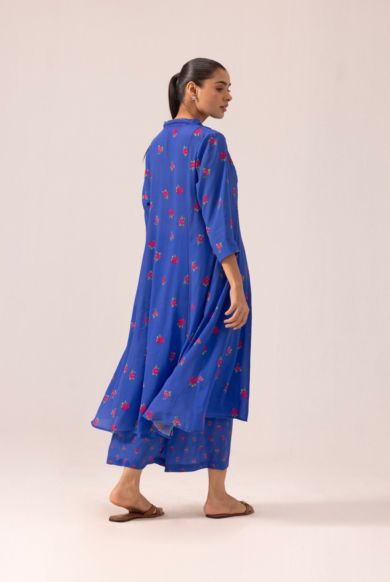 Thea Kurta Pant Set - Blue - CiceroniKurta Set, Everyday WearLabel Shreya Sharma