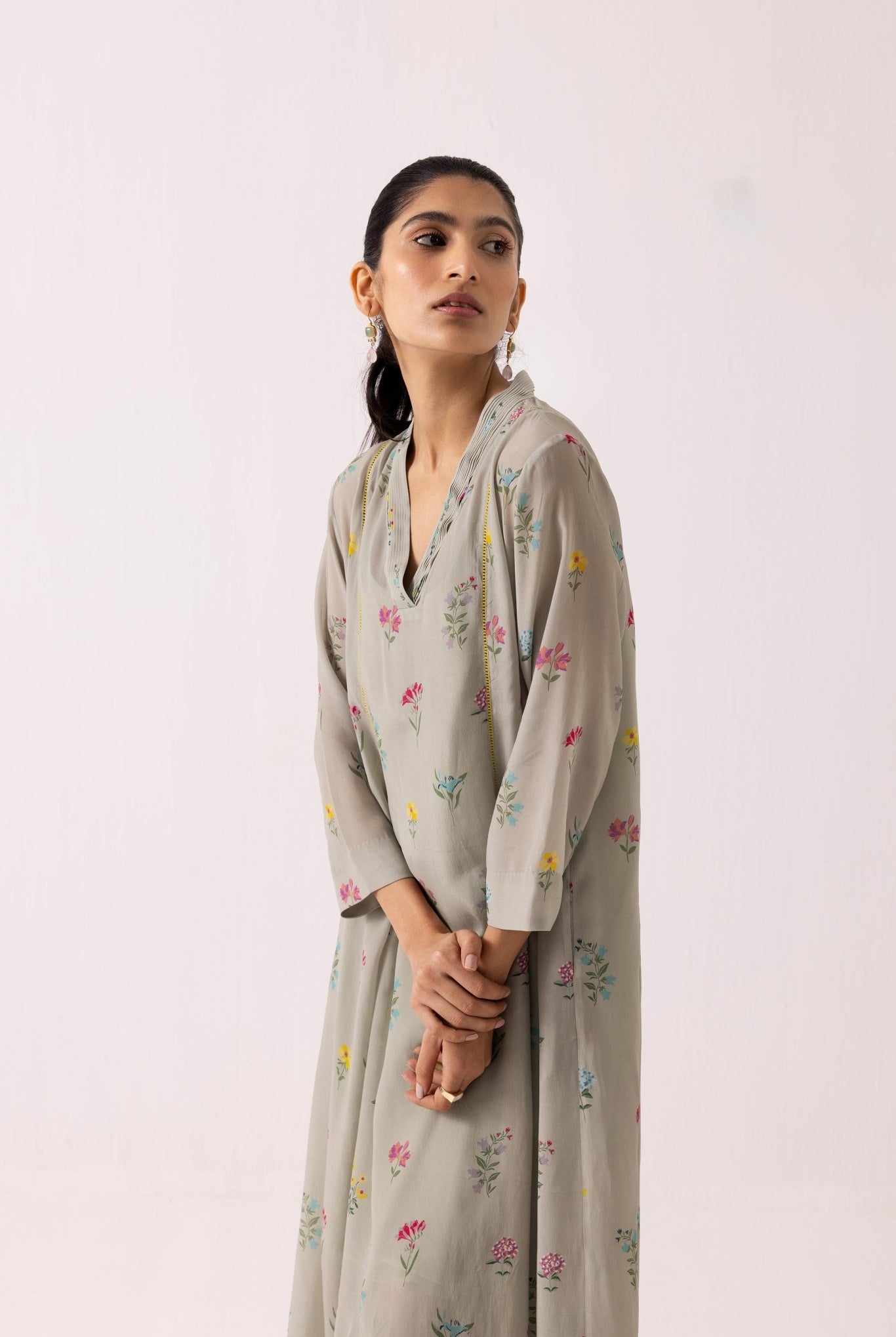 Thea Zinnia Set - Sage Green - CiceroniKurta SetLabel Shreya Sharma