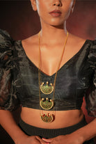 Three Layered Moon Necklace - CiceroniNecklaceAarika