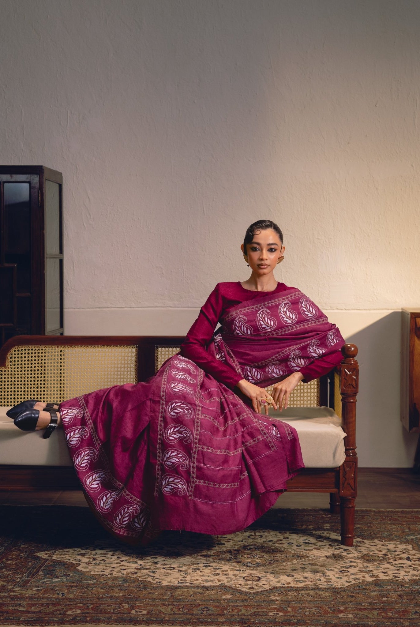 Thumri - Magenta - CiceroniSareeIra