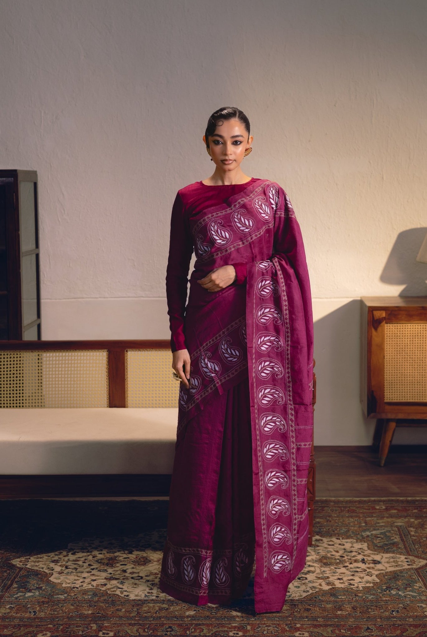 Thumri - Magenta - CiceroniSareeIra