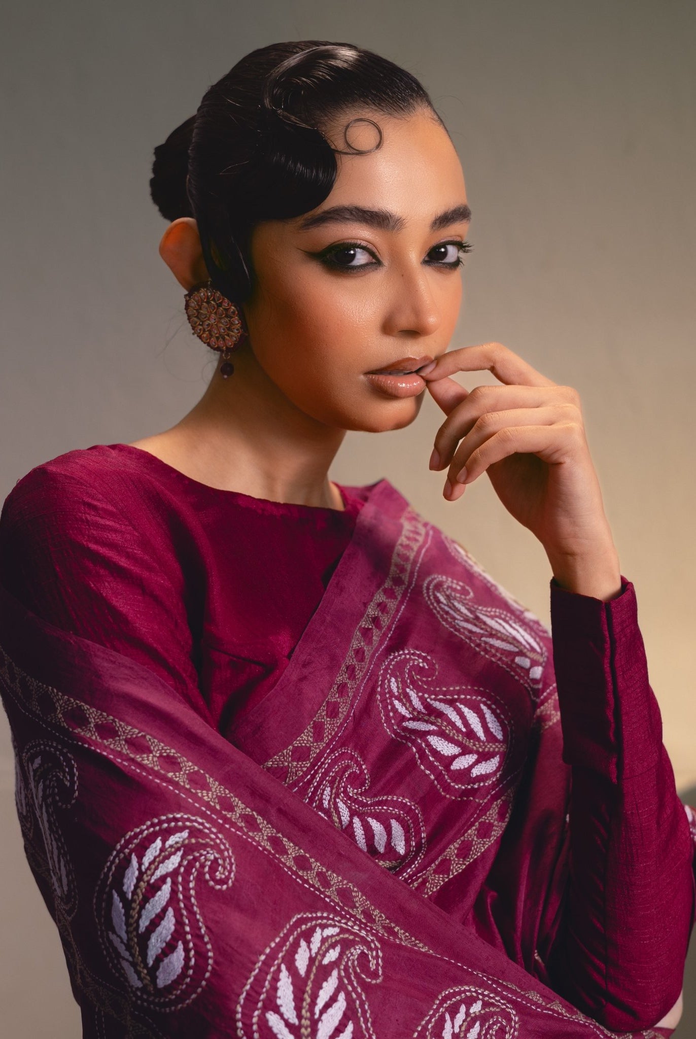 Thumri - Magenta - CiceroniSareeIra