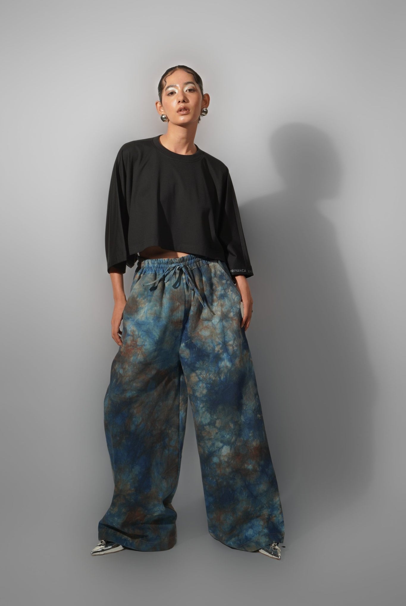 Tie-Dye Denim Trousers - CiceroniTrousersPriyanca Khanna