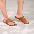 Tip Toe Rivets - Tan - CiceroniFlatsZanzibar Living