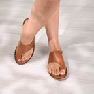 Tip Toe Rivets - Tan - CiceroniFlatsZanzibar Living