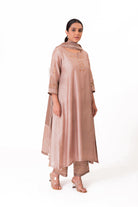 Tissue Patch Work Dupatta Kurta Set - Ekru - CiceroniKurta Set, Festive wearBhavik Shah