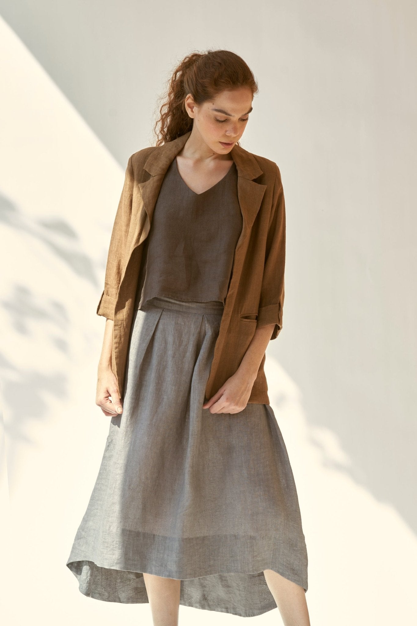 Today's Mood Skirt - Ash Grey - CiceroniSkirtsPaeony