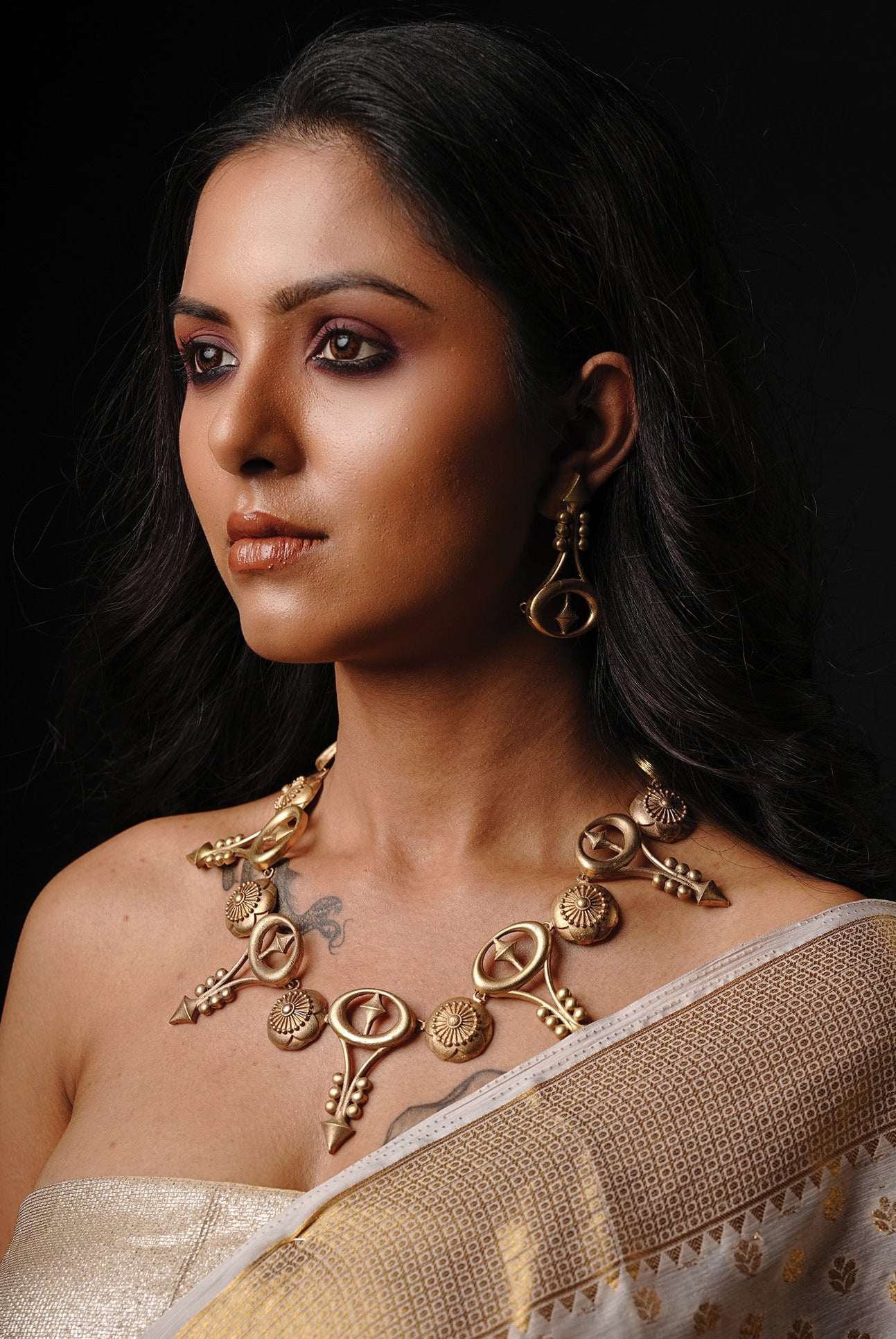 Tower and Flower Neckpiece Set - CiceroniNecklace SetAnki Bunki