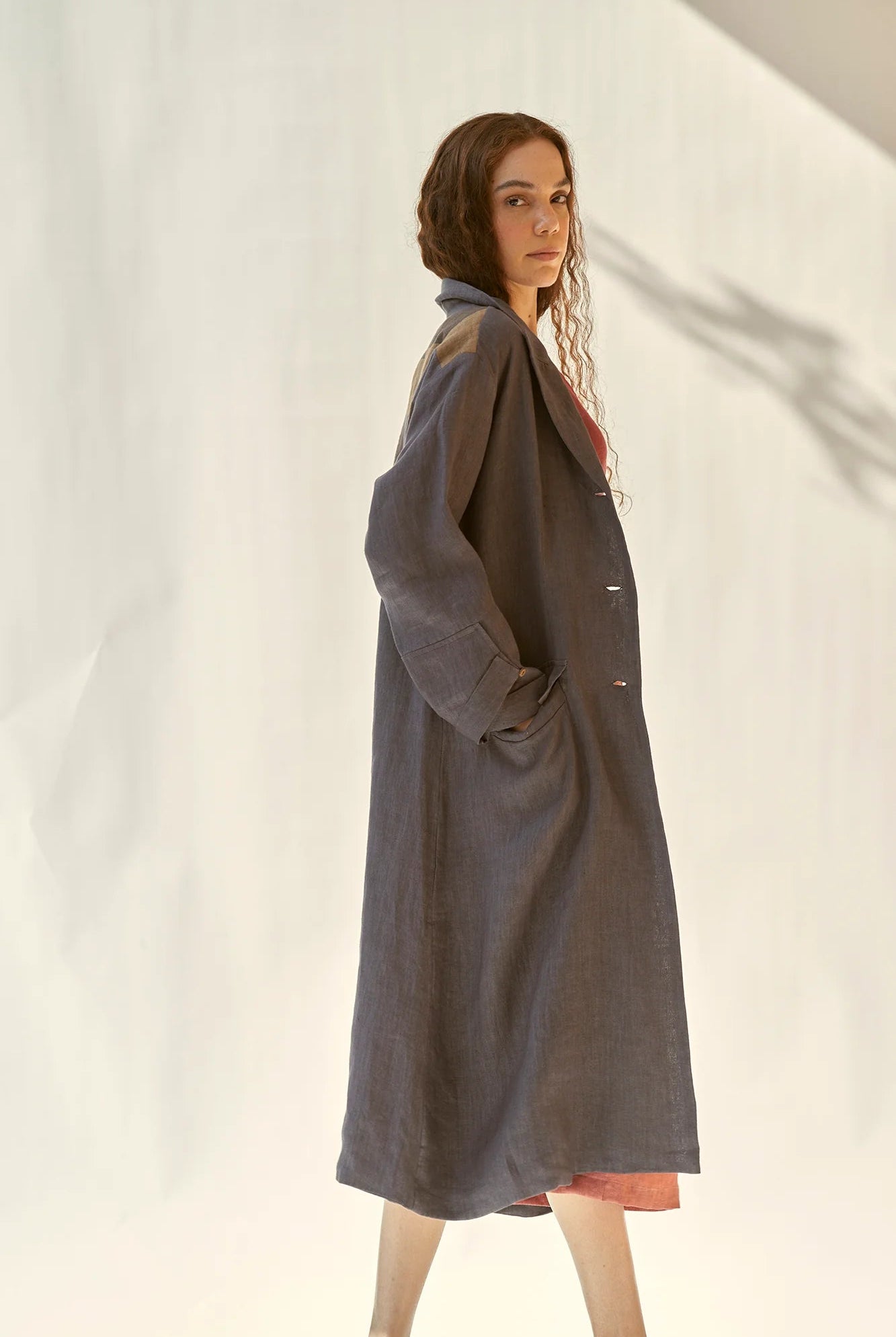 Trench Me Not - Charcoal - CiceroniTrench CoatPaeony
