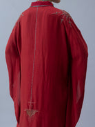 Tshog Deep Red Kaftan - CiceroniKaftanShades of India