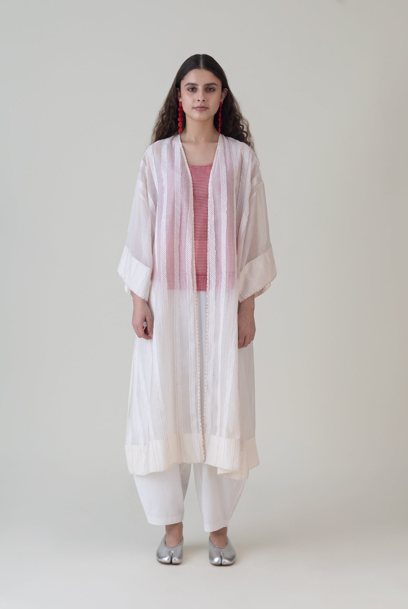 Tsukikabu White Overlay - CiceroniJacketsShades of India