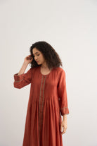 Tulip Kurta Set - Rust Orange - CiceroniKurta Set, Festive WearRAAS Life