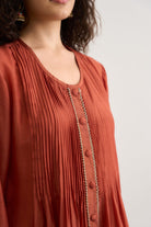 Tulip Kurta Set - Rust Orange - CiceroniKurta Set, Festive WearRAAS Life