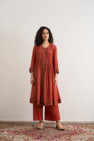 Tulip Kurta Set - Rust Orange - CiceroniKurta Set, Festive WearRAAS Life