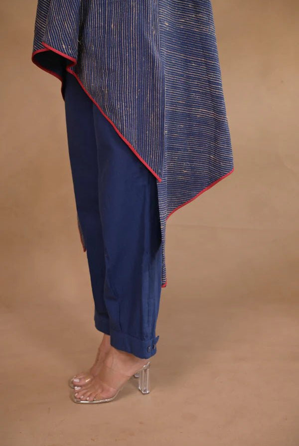 Tunic, bias high low in tassar X kalacotton - CiceroniTunicsRang by Rajvi